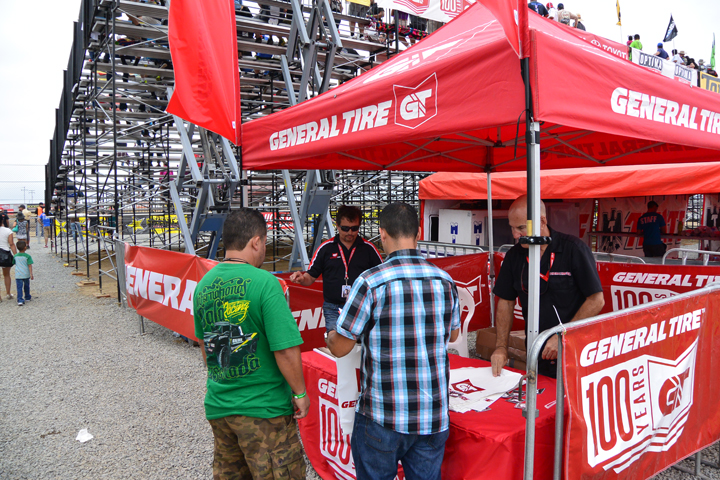 General Tire’s booth at the Estero Beach Raceway.
