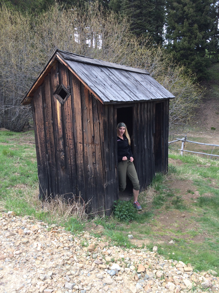 This is one of few original outhouses still standing in the ghost town of Garnet. There were a couple holes on some planks you basically sat on…you get the idea. Also, the fact that there was more than one hole per outhouse and they were less than two feet from each other teaches us that our ancestors were not shy.