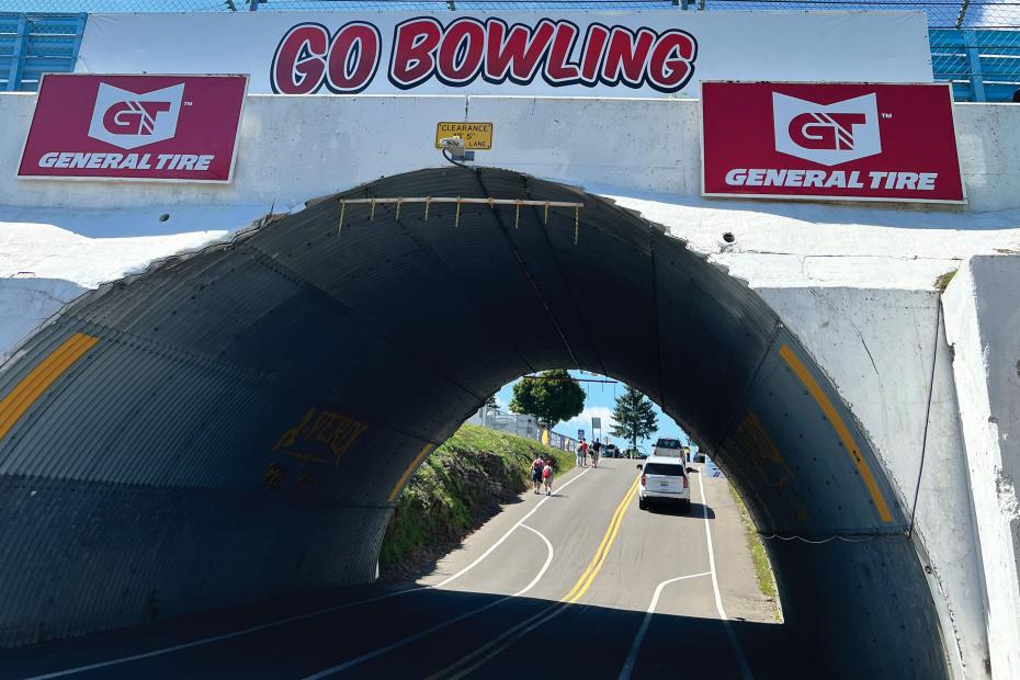 The tunnel into Watkins Glen International